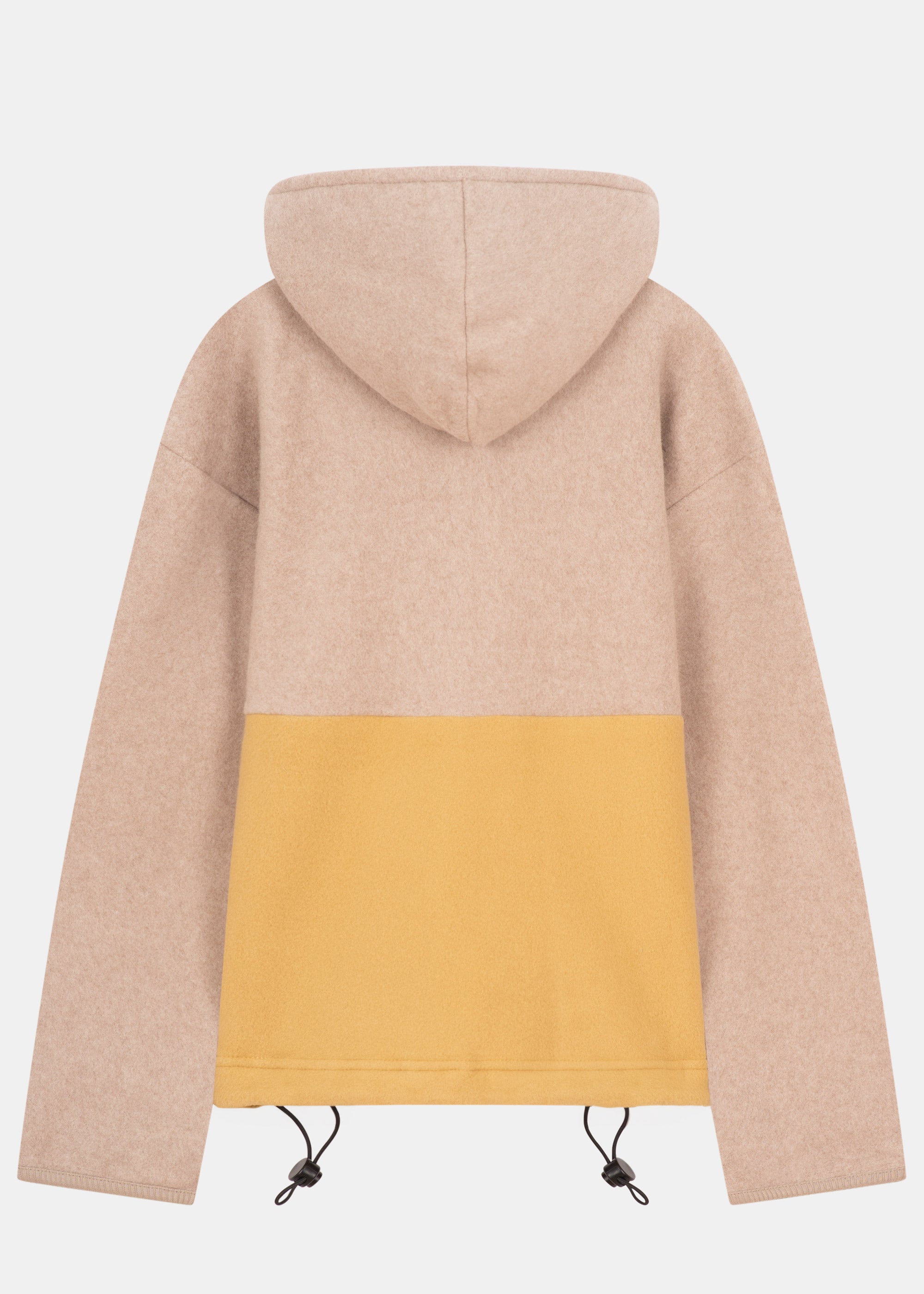 Baumwoll-Fleece-Hoodie FLITZ TaupeMelange/Dünensand