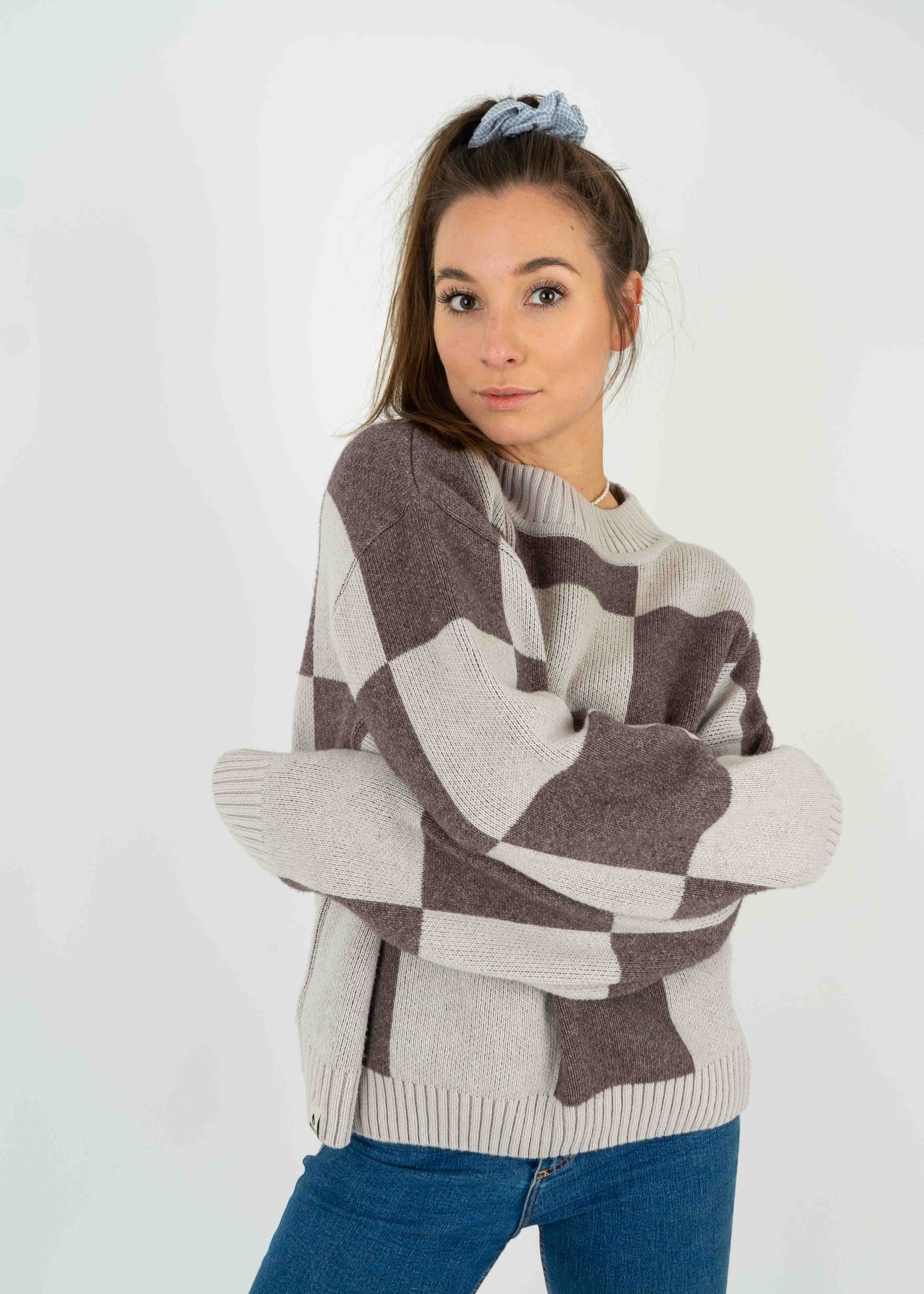 Unser Model Katy ist <strong>168 cm</strong> groß und trägt <strong>Größe S</strong>.#