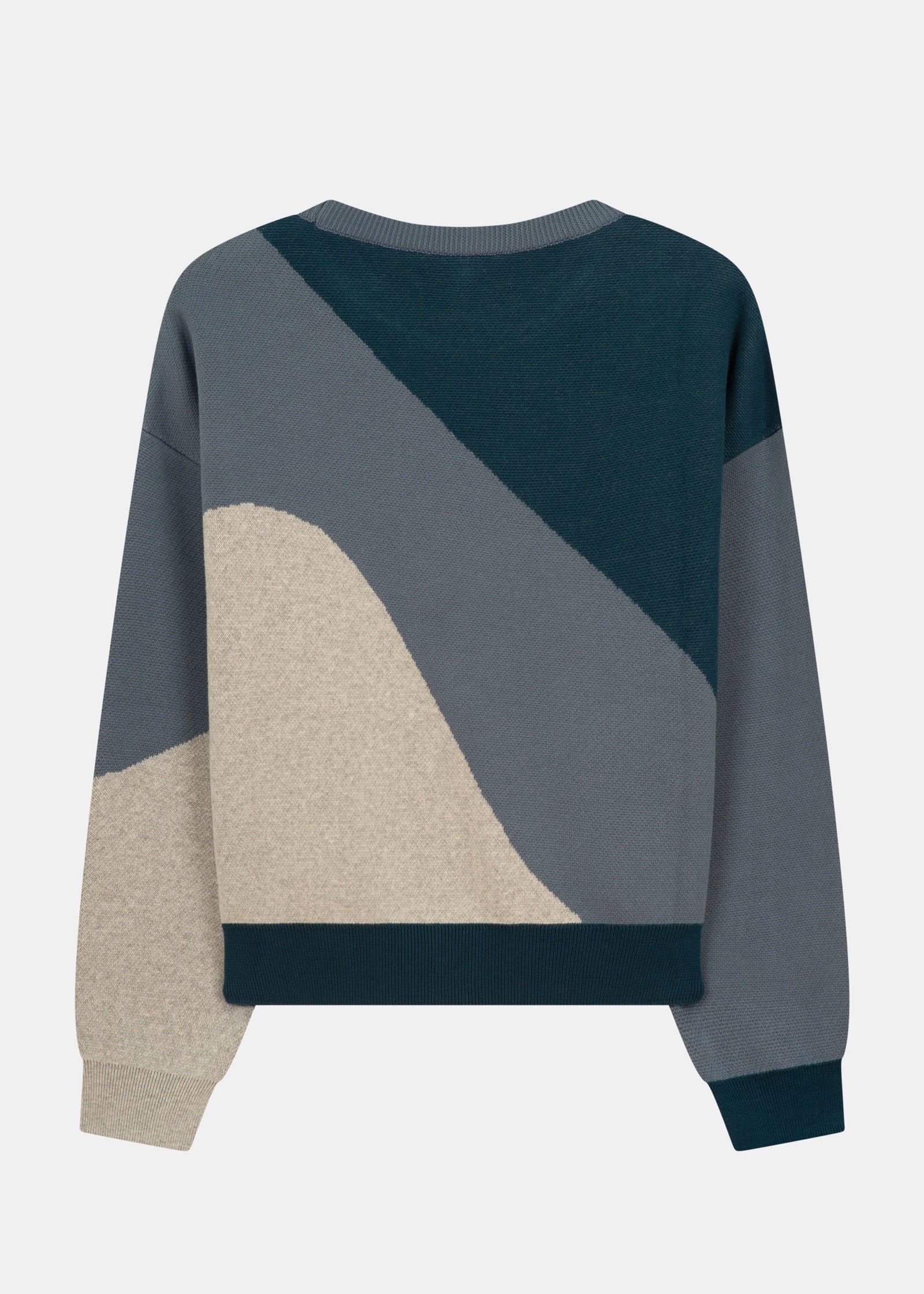 Jacquard-Sweater SPEEKER Navy/BalticBlue/Ash