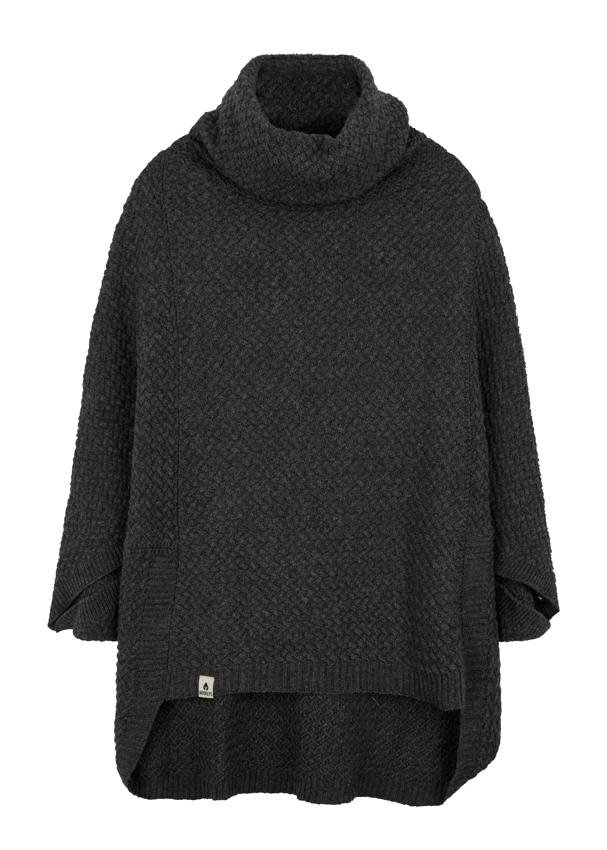 Knitted poncho MUUS Anthracite