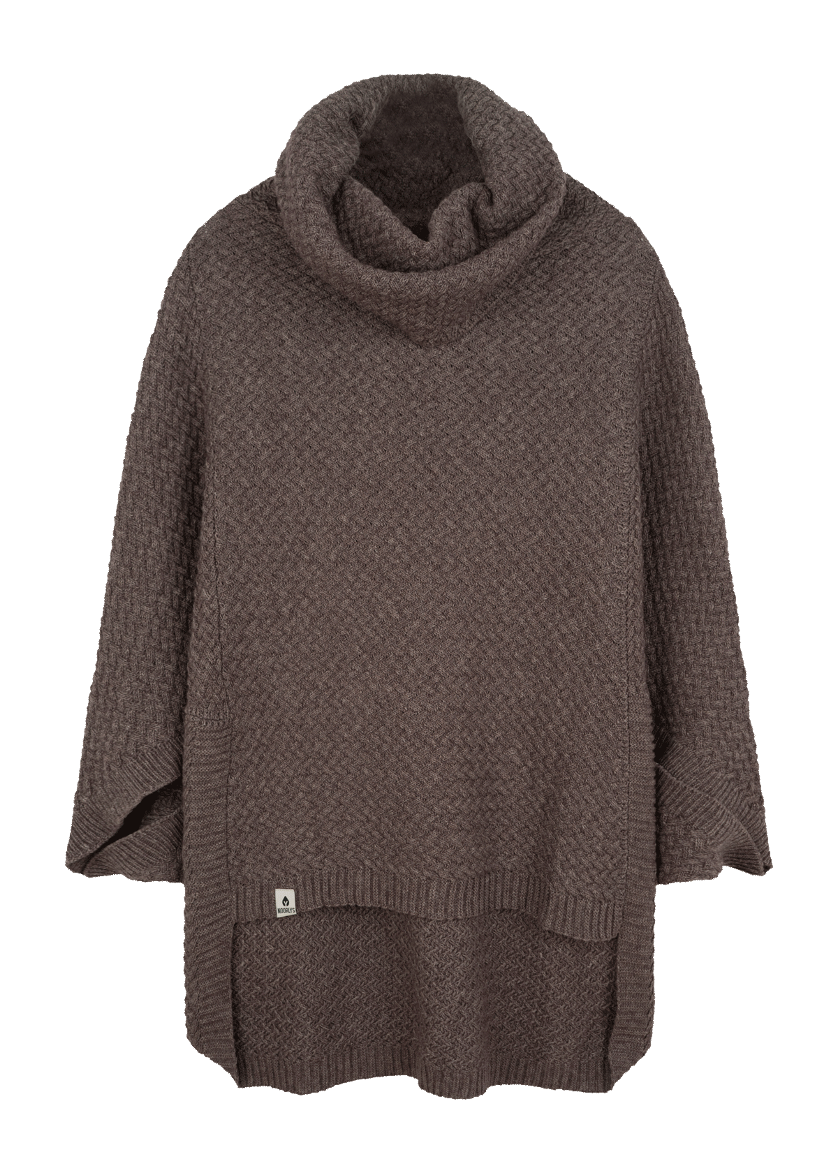 Knitted poncho MUUS chocolate