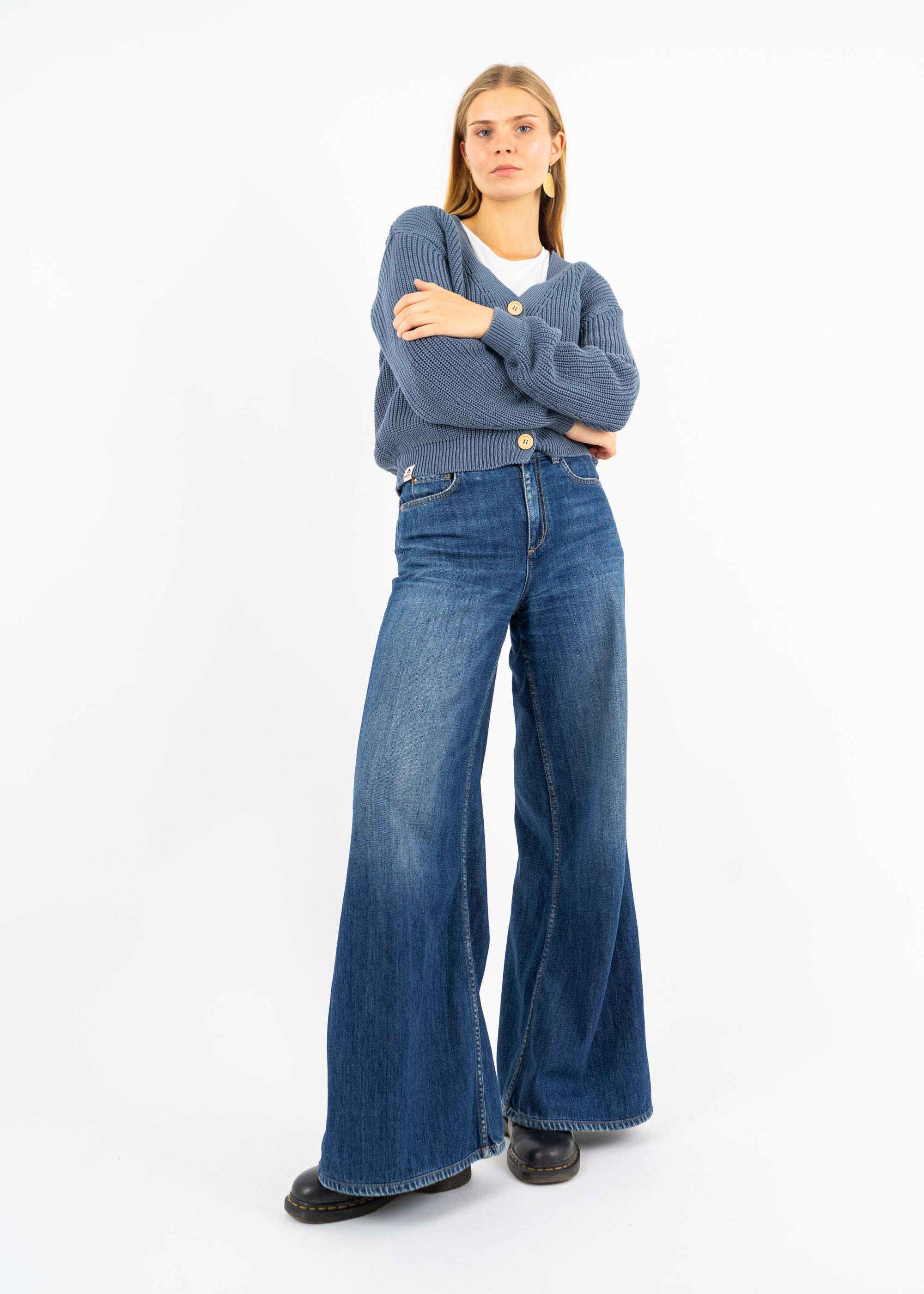 Unser Model Maike ist <strong>176 cm</strong> groß und trägt <strong>Größe S</strong>.#
