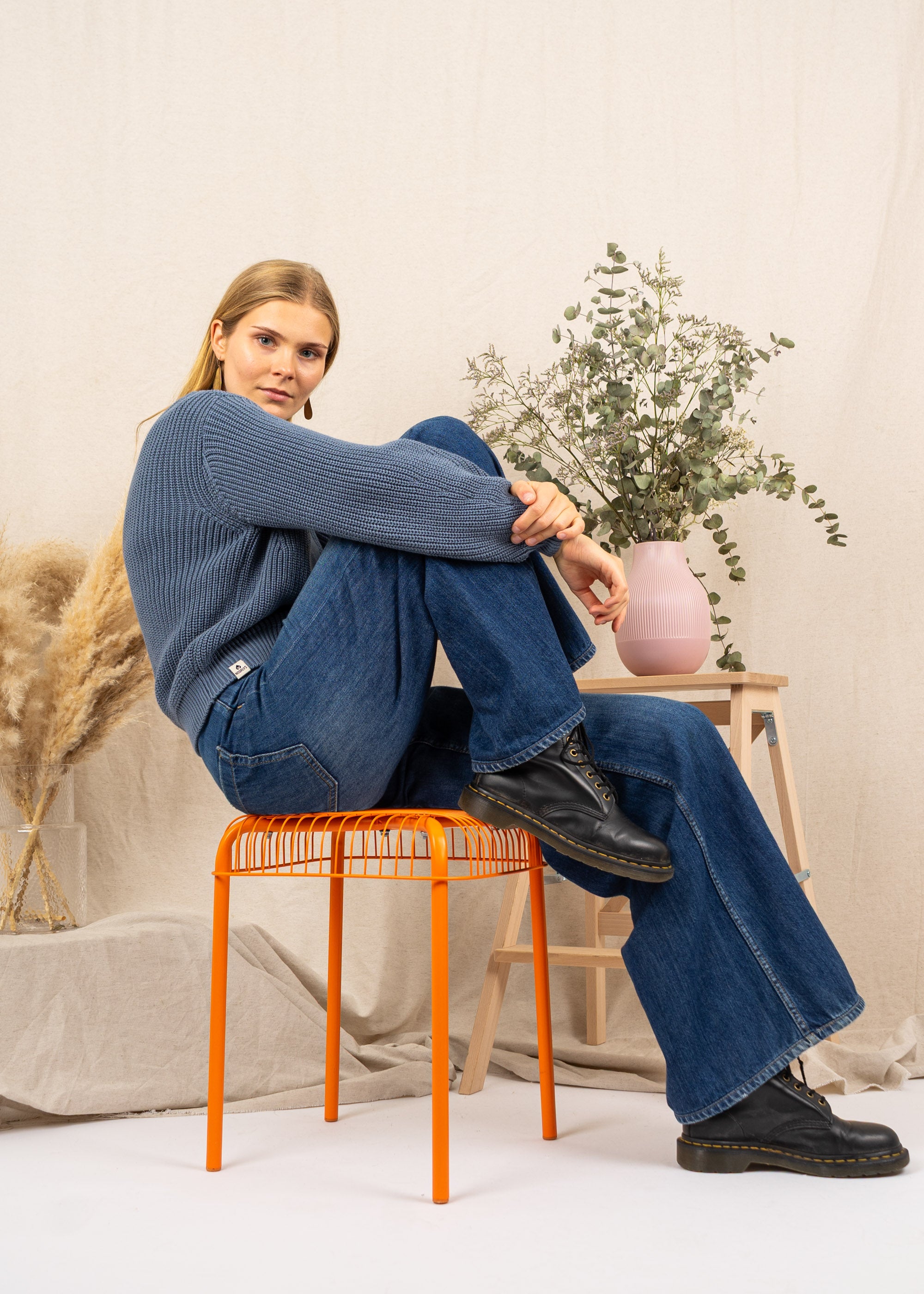 Unser Model Maike ist <strong>176 cm</strong> groß und trägt <strong>Größe S</strong>.#