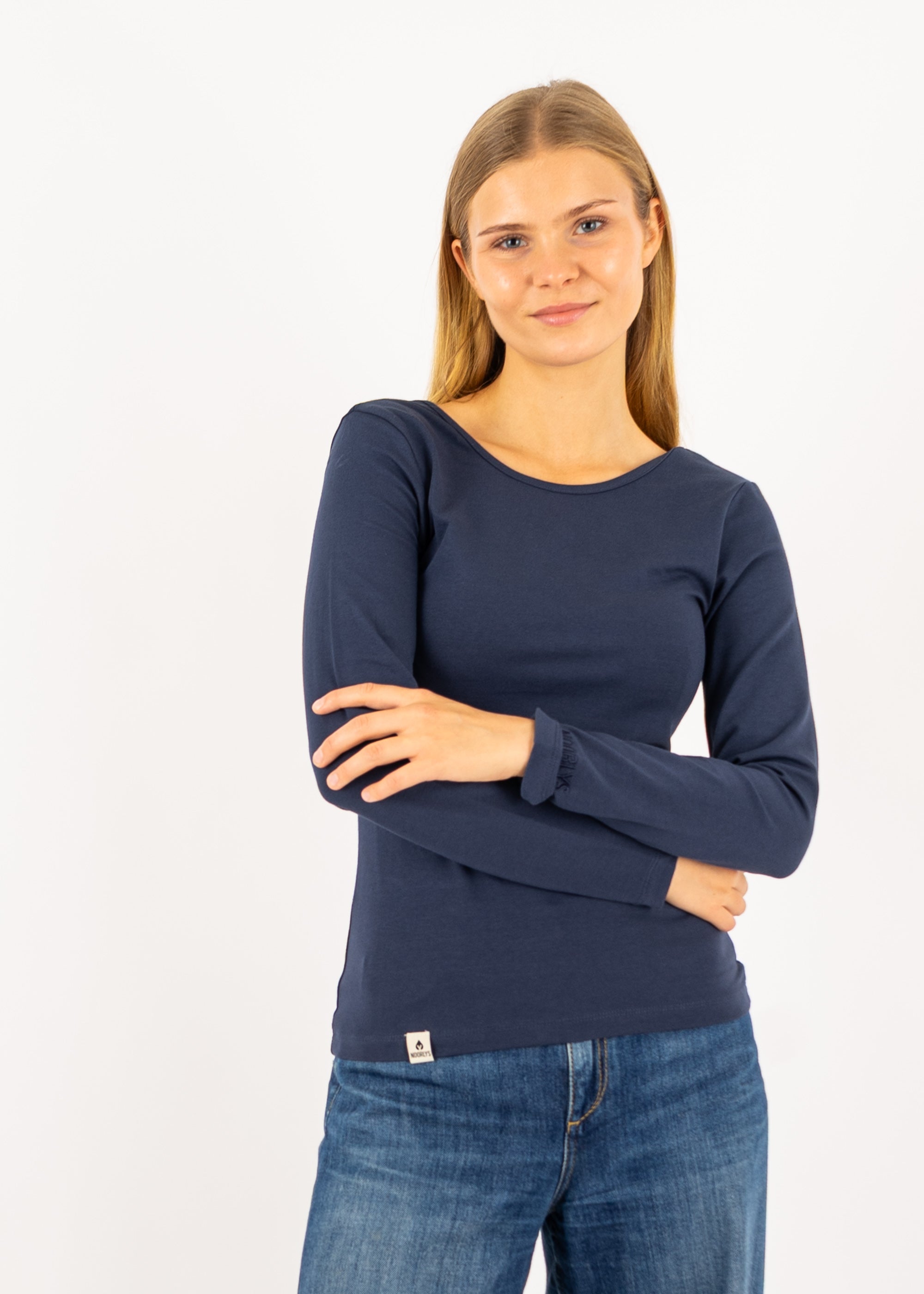 Unser Model Maike ist <strong>176 cm</strong> groß und trägt <strong>Größe S</strong>.#