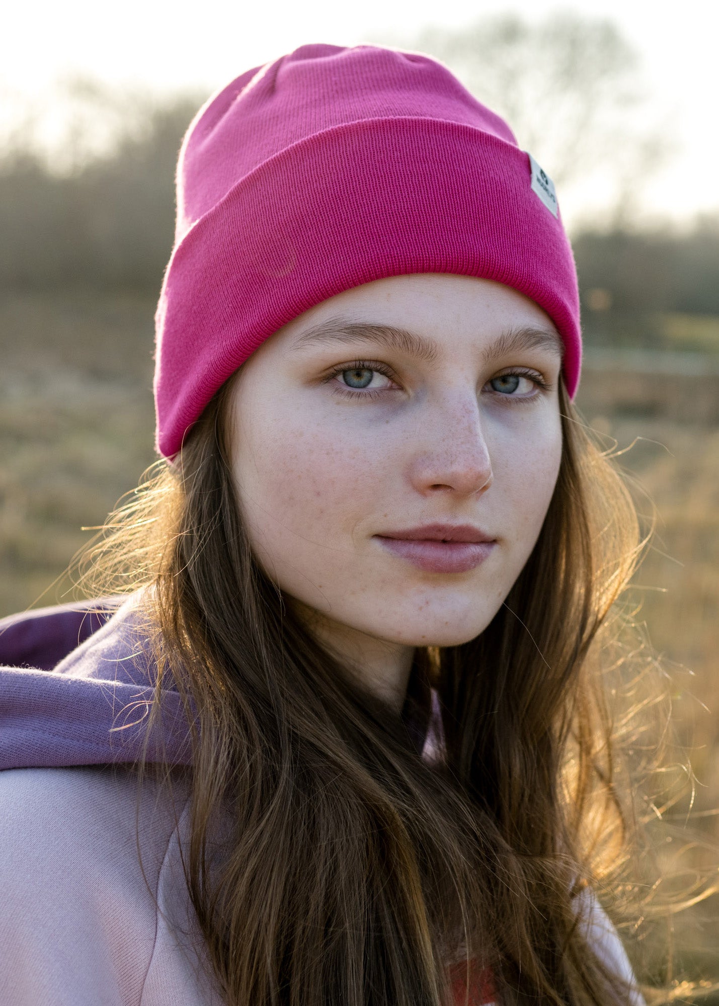 Cotton hat FRITZI fuchsia