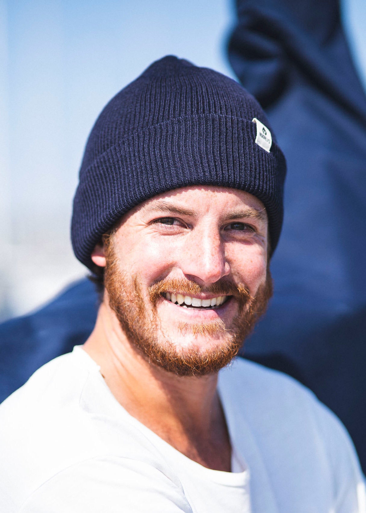 Merino wool cap TOMKE Navy