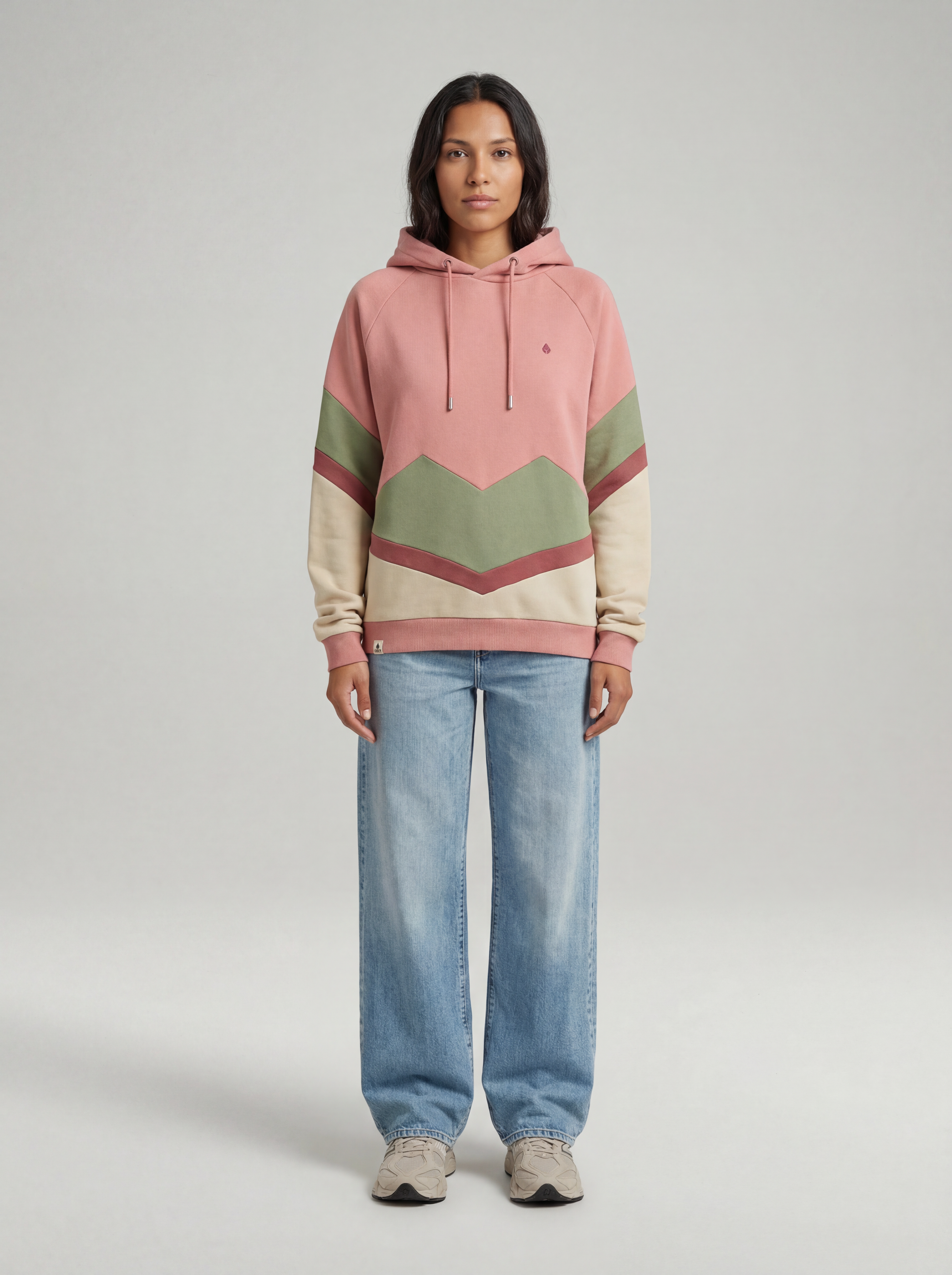 Hoodie BEEVERN OldRose