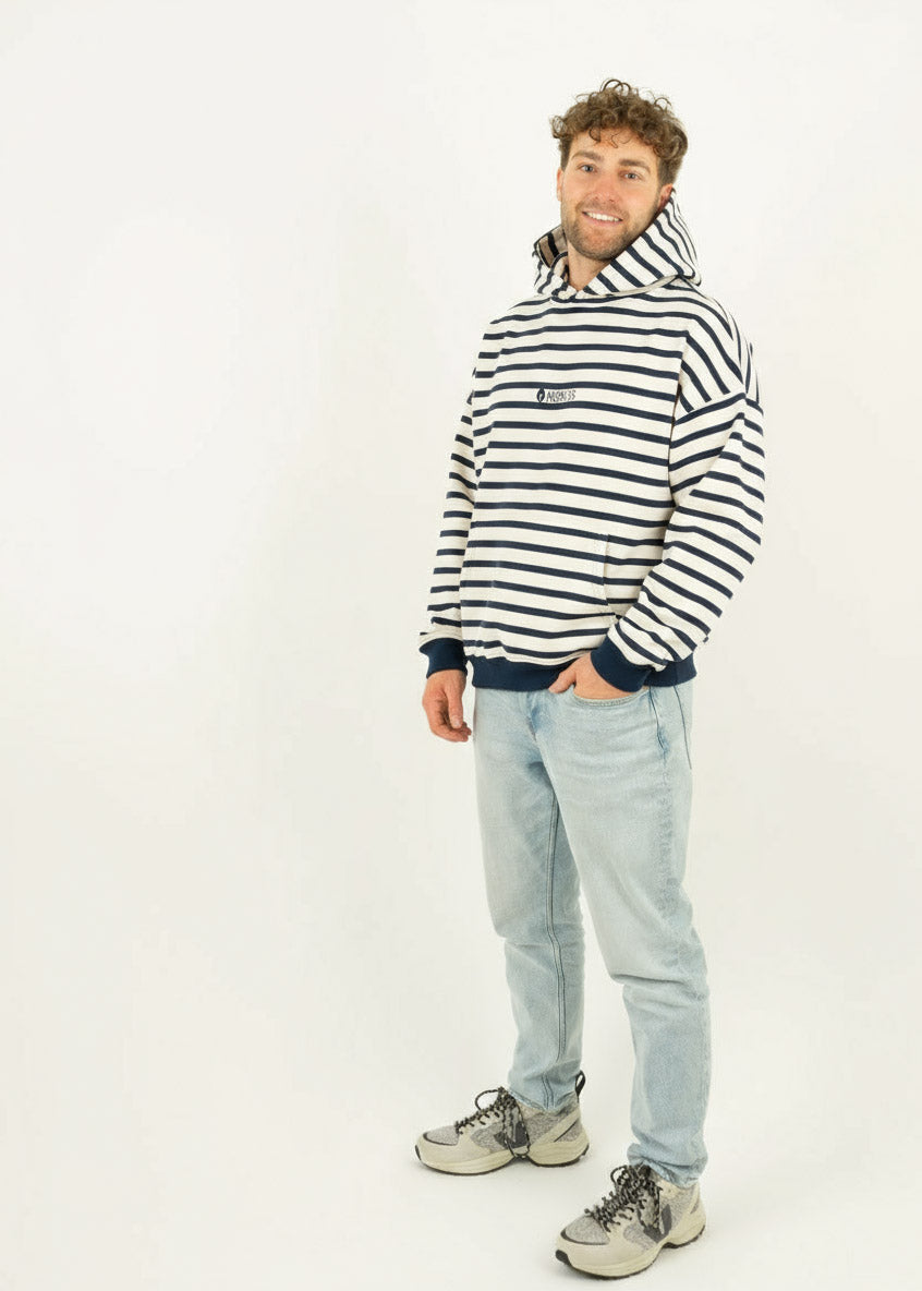Oversized Hoodie SAILER NavyStriped