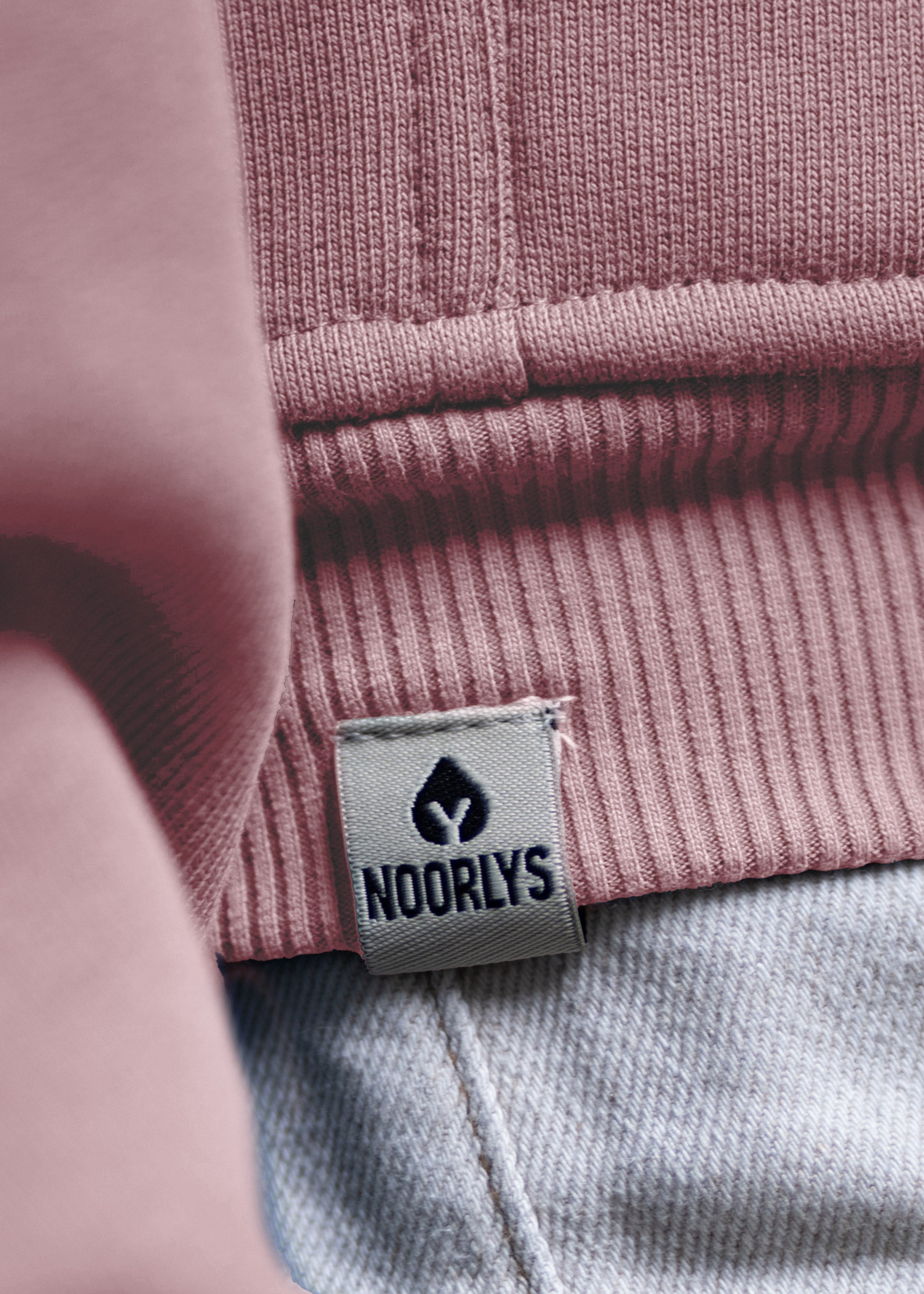 Boxy Heavy-Sweat Hoodie PUNDIG DustyRose/Marsala