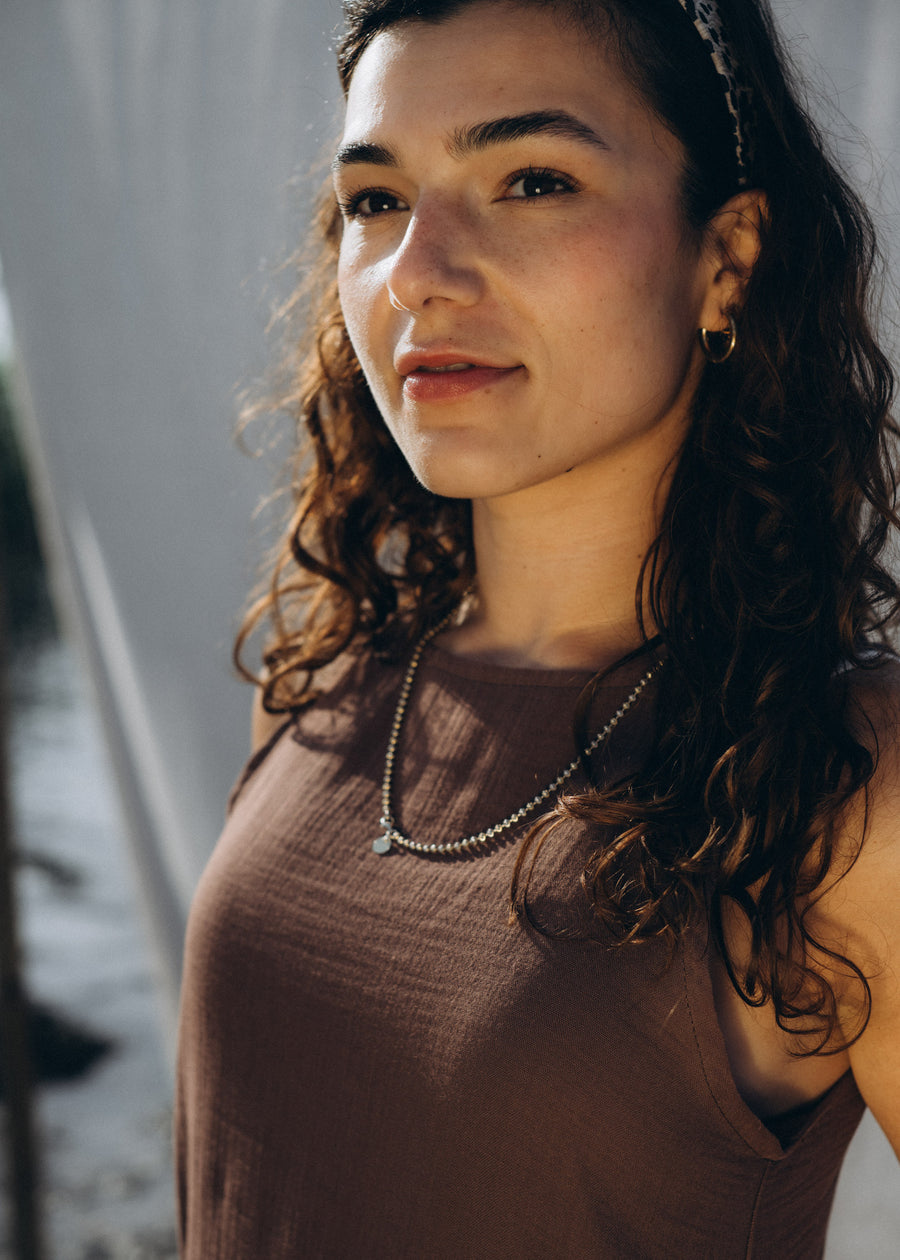 Unser Model Acelya ist 173 cm groß und trägt Größe S.#