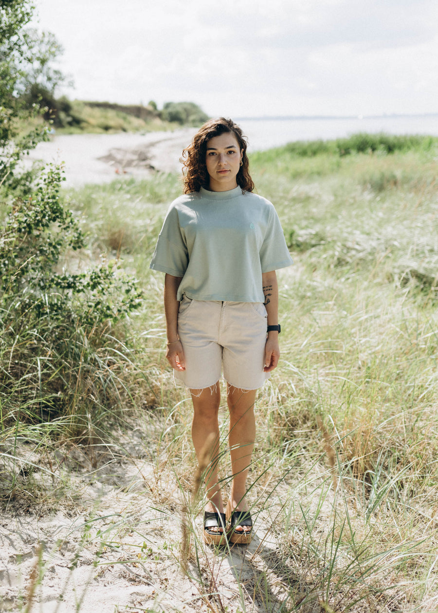 Unser Model Acelya ist 173 cm groß und trägt Größe S.#