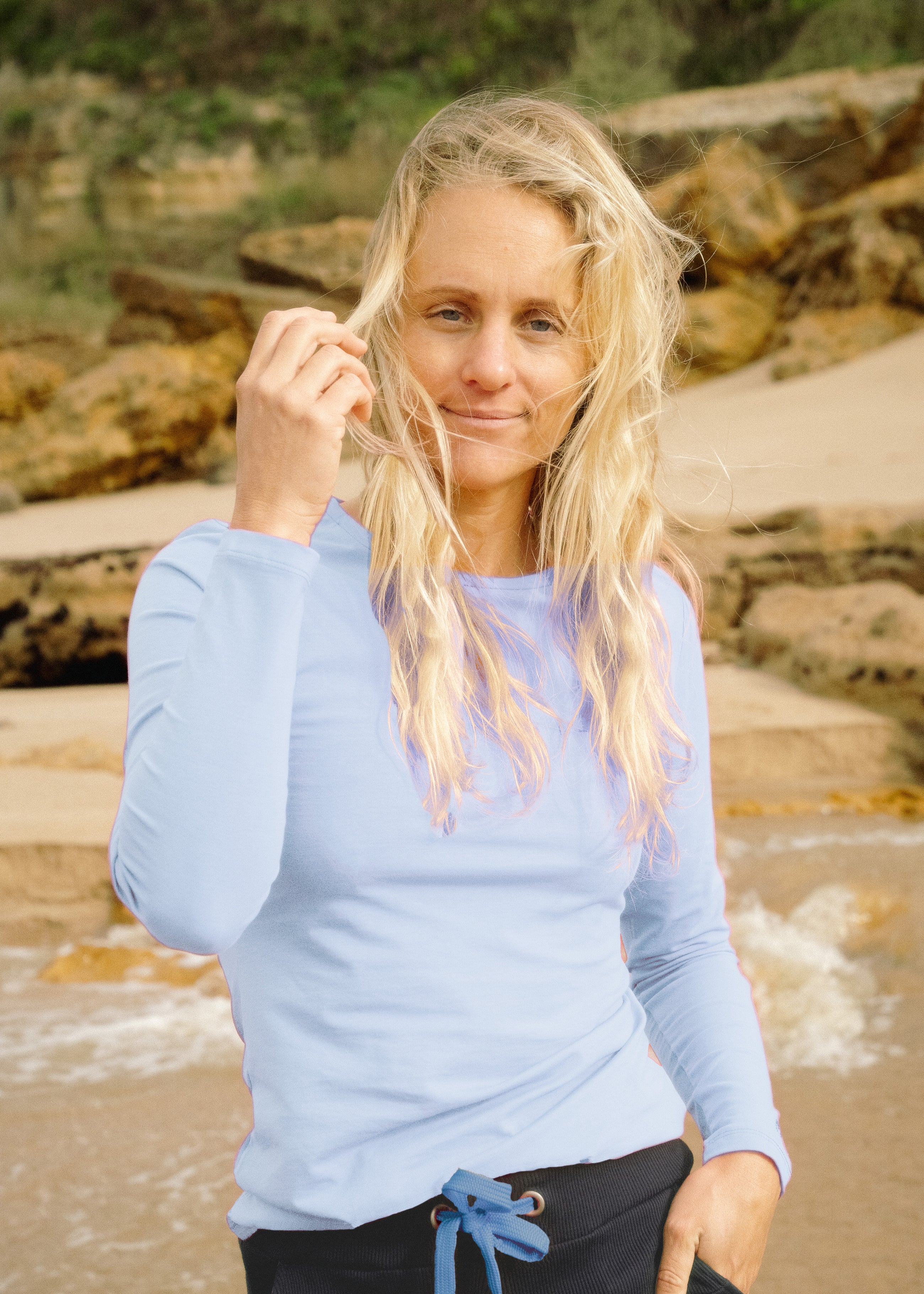 Longsleeve LINDA IllusionBlue