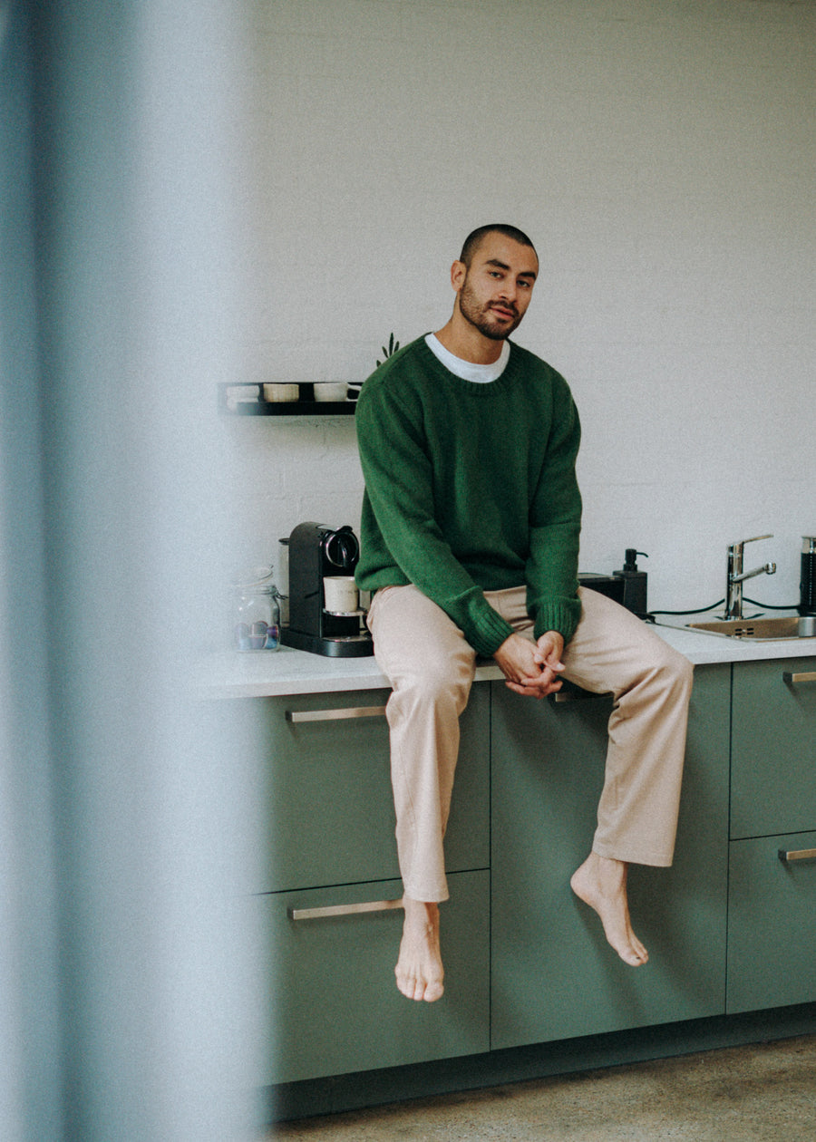 Unser Model Hugo ist 184 cm groß und trägt Größe L.#