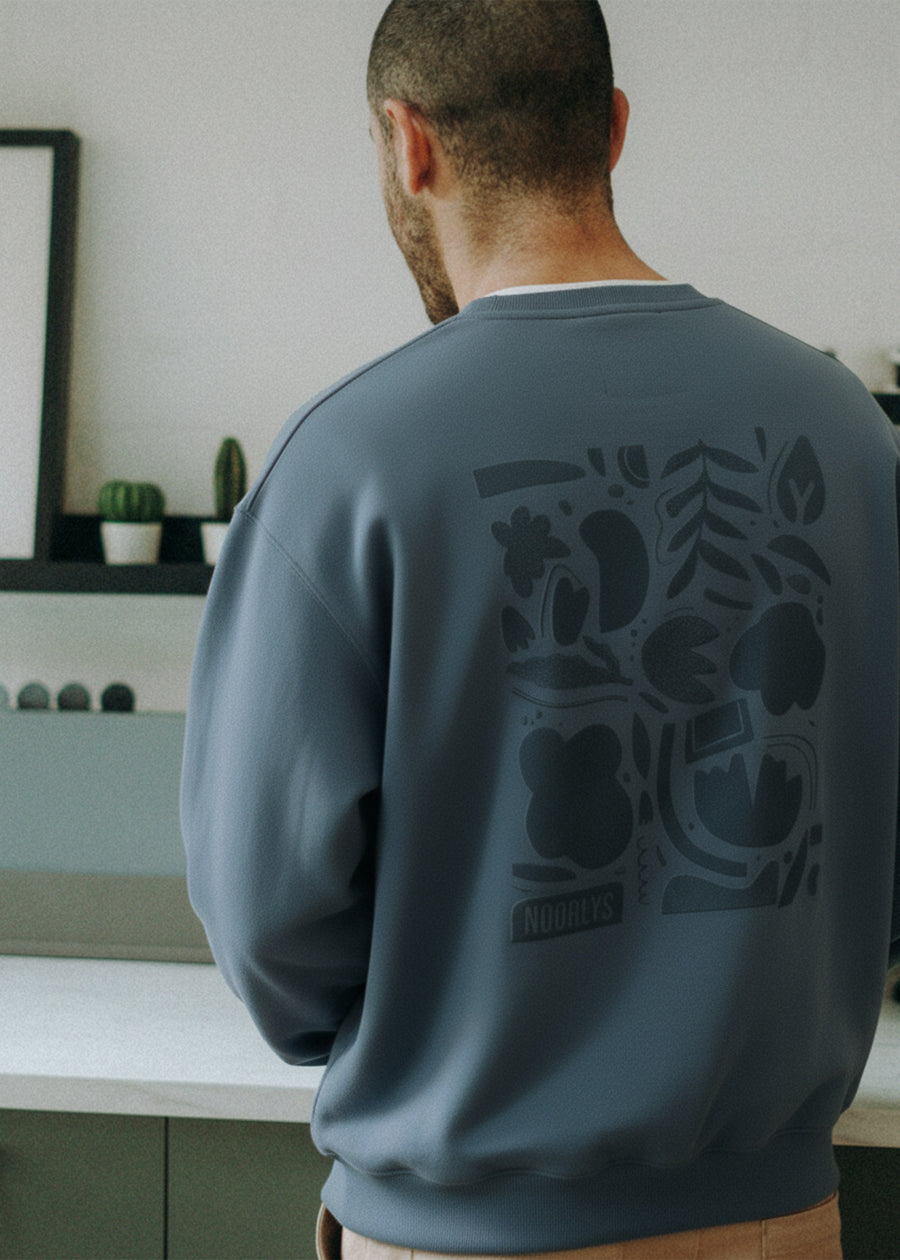 Cropped Heavy-Sweat Sweater PUNDIG DarkSlate