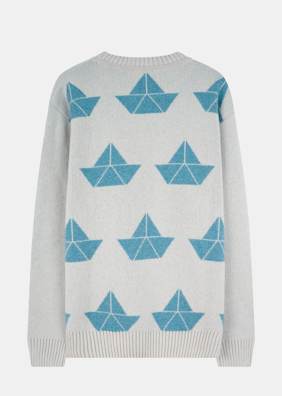 Strick-Sweater BÖNK OysterGrey