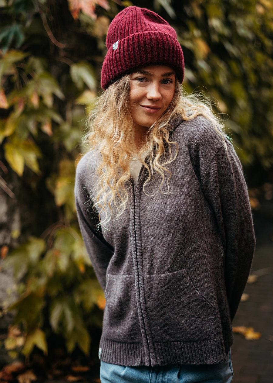 Strickjacke JULIE Schokolade