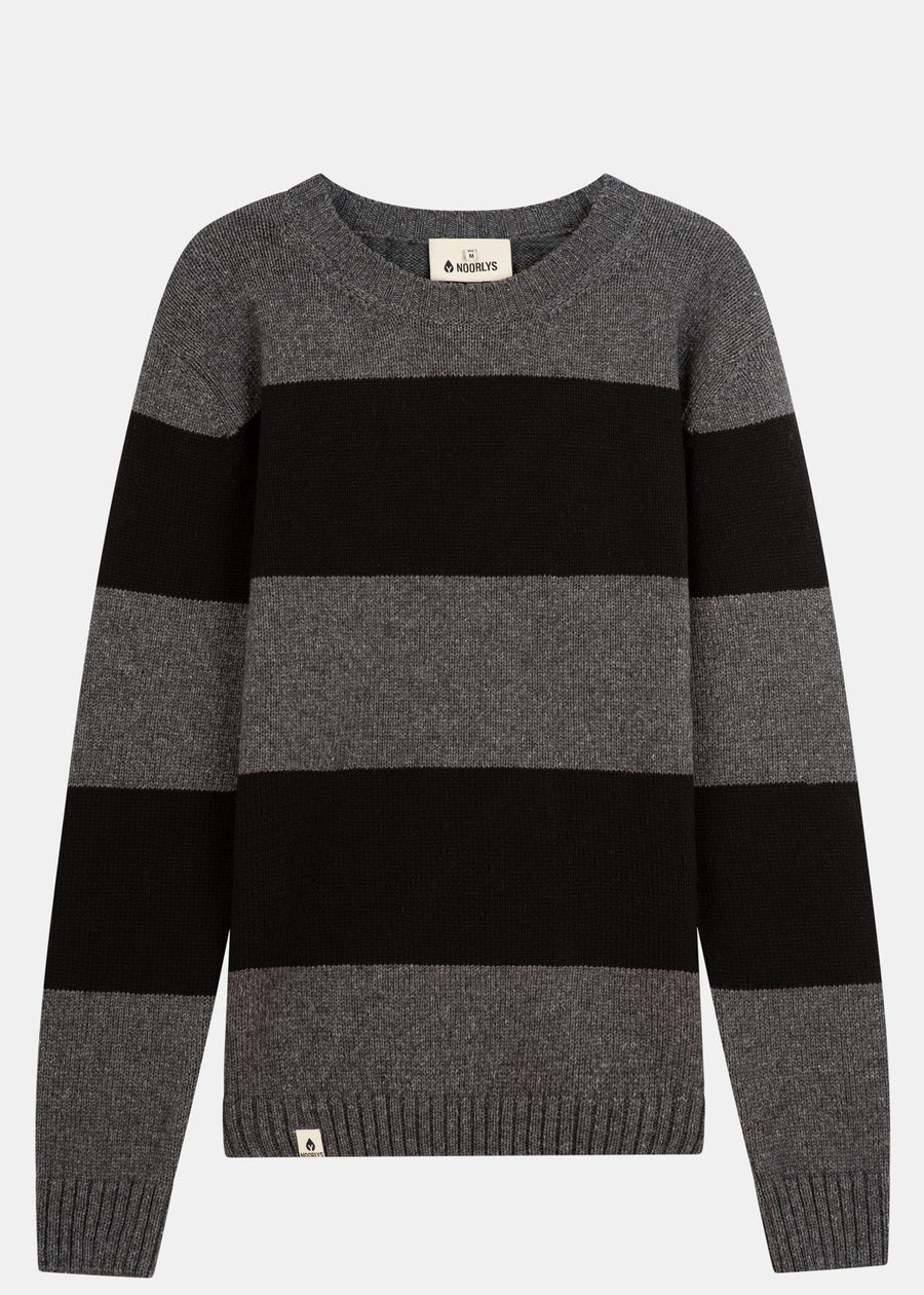 Strickpullover RIFFELT AnthraciteBlackStriped