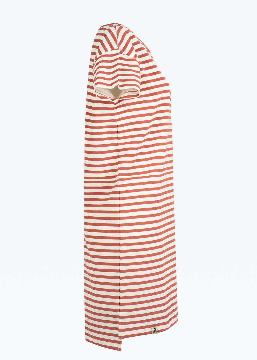 T-Shirt-Kleid SPILLIG MahagonyStriped