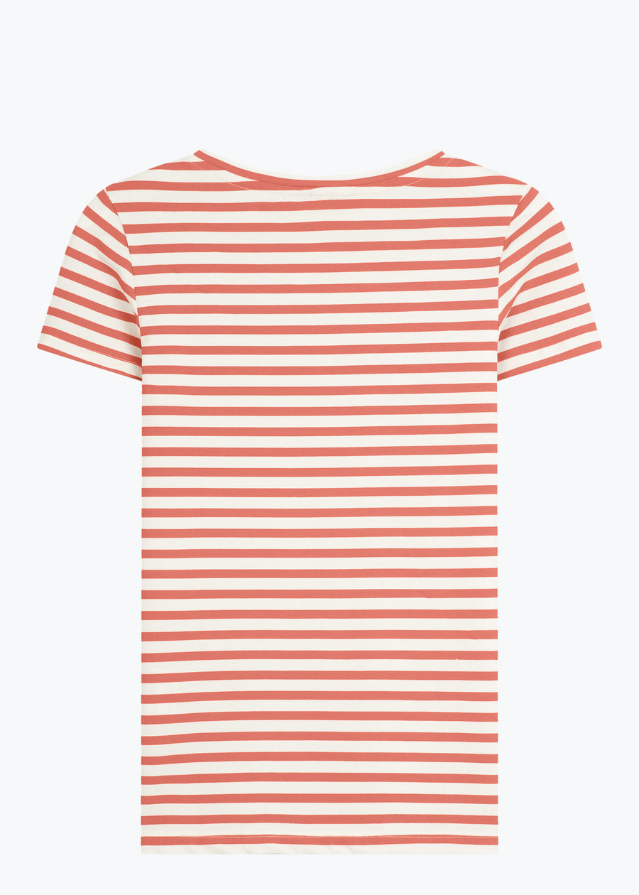 T-Shirt LINDA MahagonyStriped